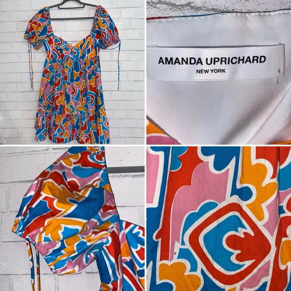 Amanda Uprichard $250 Sicily Dress Large EUC - Picture 1 of 15